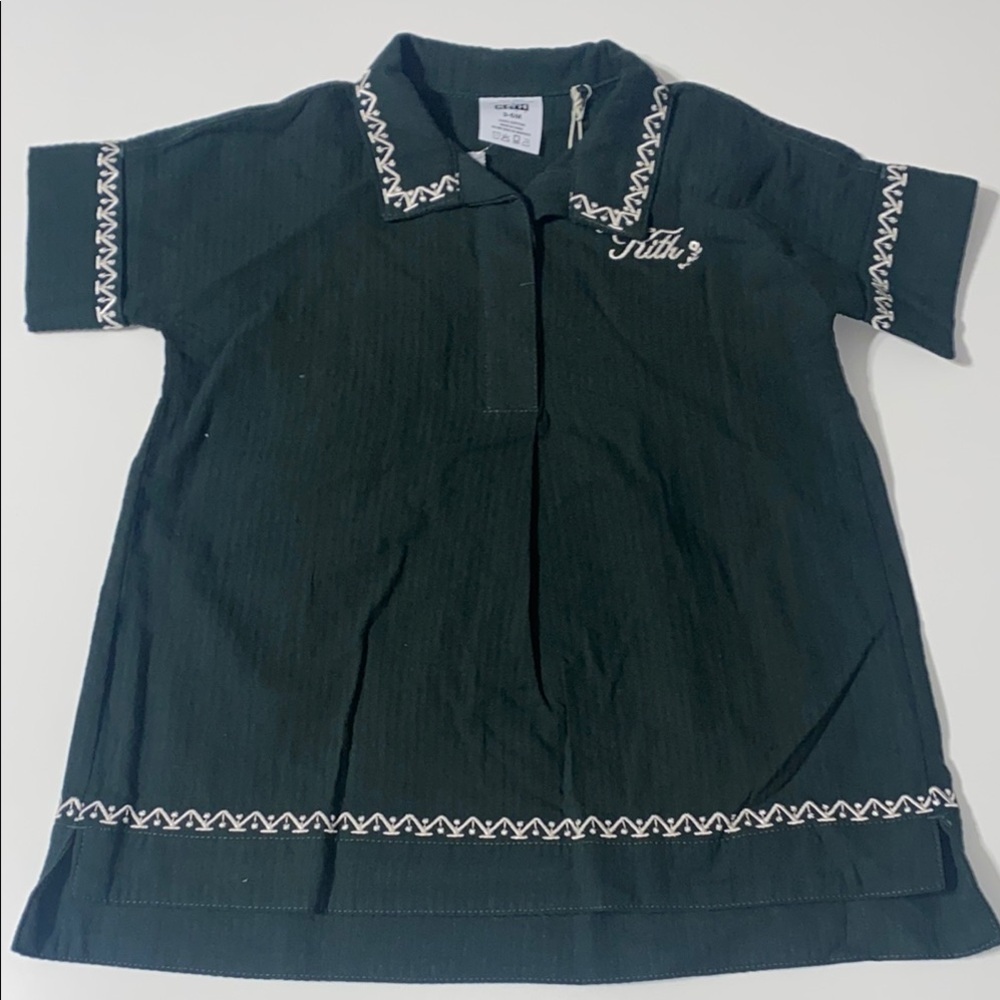 Kith Kids Casual Dress in Dark Green